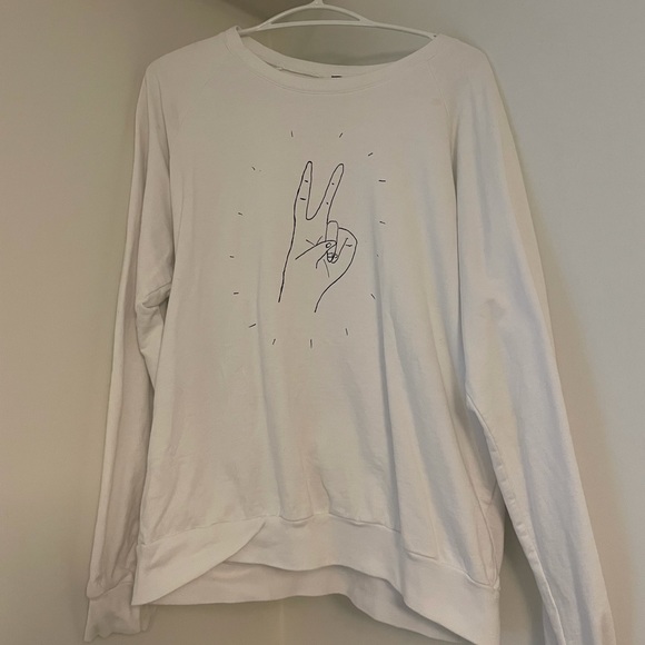 White Crewneck sweater - Picture 1 of 3